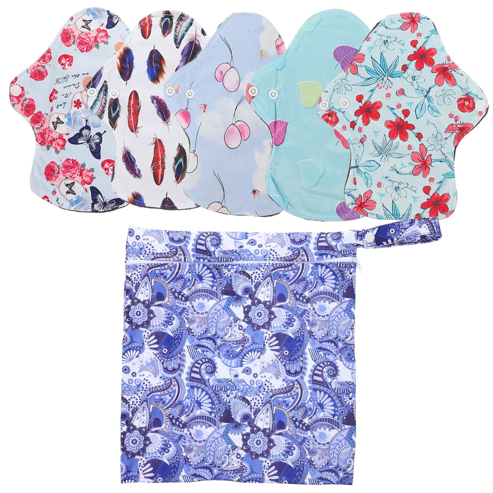 FOMIYES 3 Set Di Assorbenti Per Il Della Assorbenti Lavabili Per Il Ciclo Mestruale Assorbenti Al Carbone Per Le Donne Design Comodo E Portatile