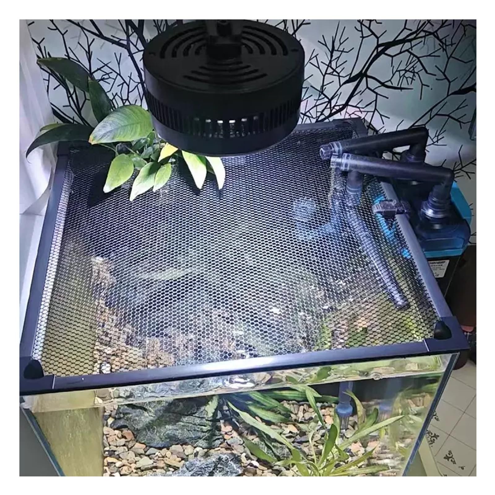 Couvercle D'aquarium Magnétique Bricolage, Protection pour écran D'aquarium | Découpé à n'importe quelle taille, transparence de ventilation(180x50cm(70.87x19.69in))