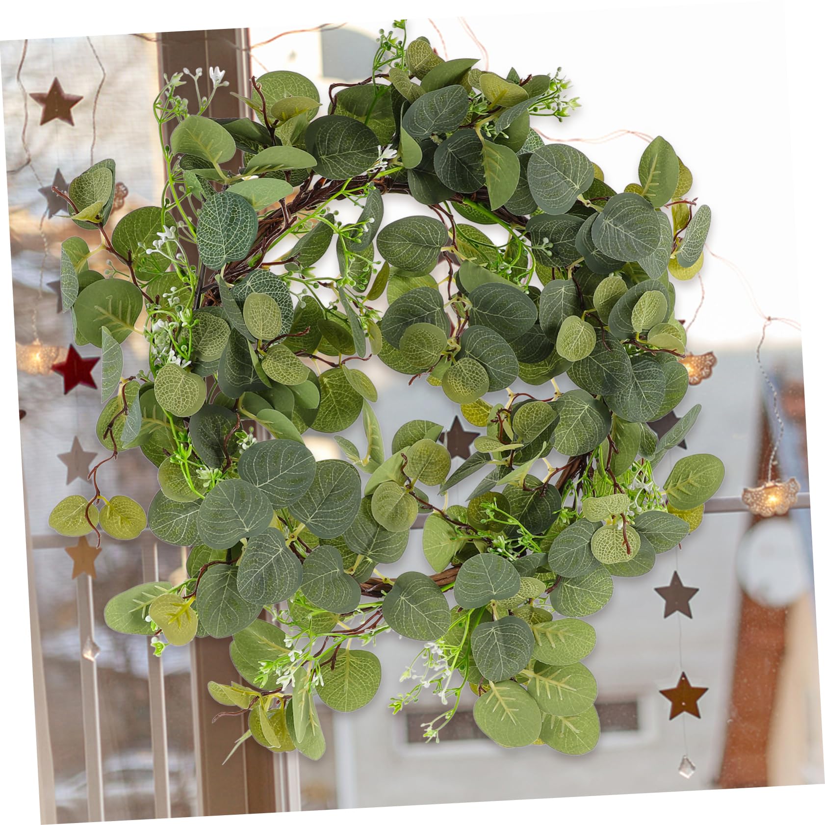 Guirnalda de Eucalipto Artificial Decorativa Adorno para Puerta Principal Decoración para Boda Guirnalda de Primavera para Ventana