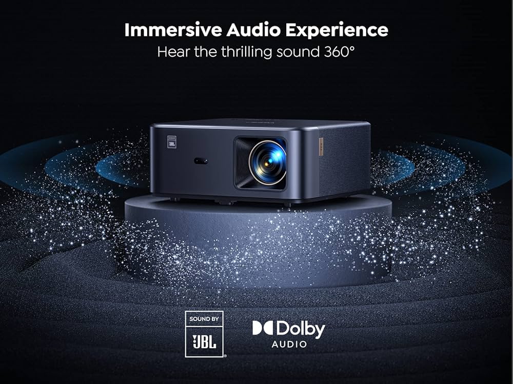 YABER Inteligentny projektor 4K z Google TV, Sound by JBL