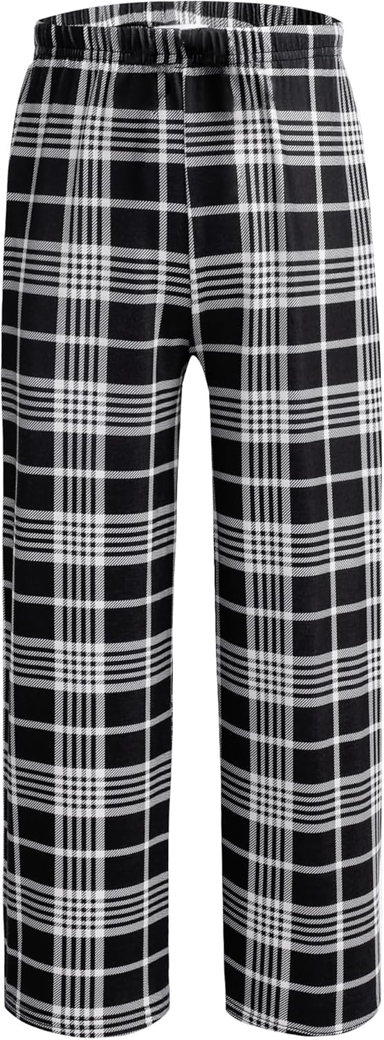 Ekouaer 2 Pack: Boys Pajamas Pants Soft Elastic Waist PJ Bottoms Comfy Lounge Long Pants with 2 Pockets 4-14 Years - Image 2