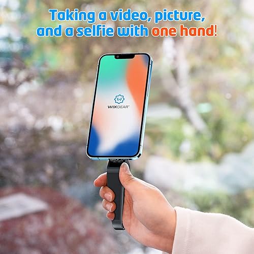 Miniatura 4 de WixGear SELFPICT, selfie de mano y soporte con soporte seguro para selfies de mano y soporte (nuevo artículo de patente)