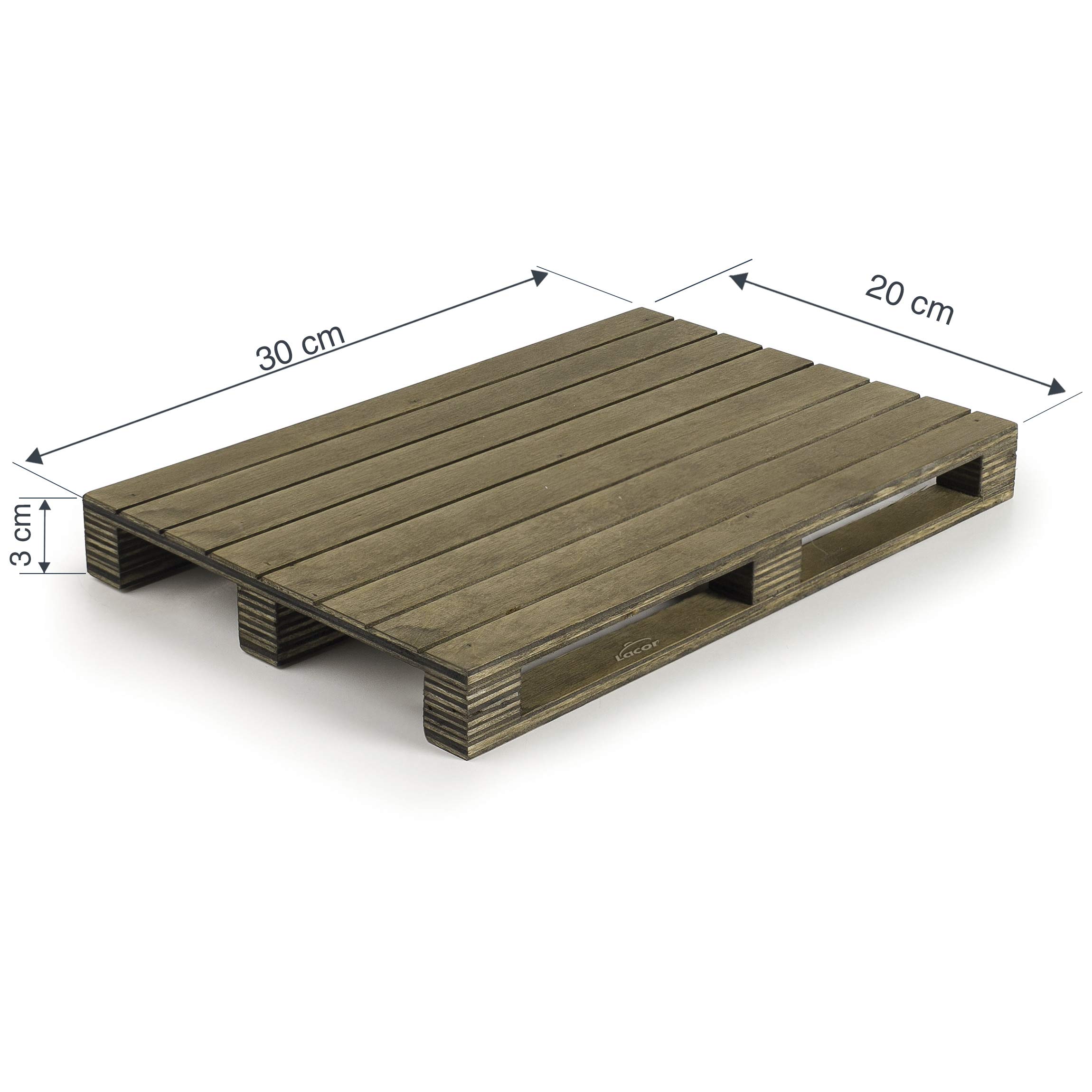 Lacor 61058 Mini Pallet, Wood, Multicoloured, 30 x 20 cm - Image 2