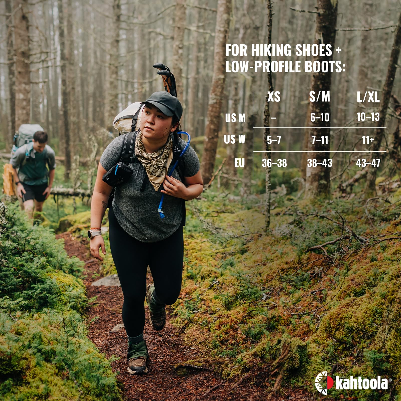 Kahtoola RENAgaiter Guêtres mi-Hautes pour randonnée, Alpinisme, Course à Pied, Protection des Chaussures et des Bottes dans la Boue, la Neige et la Glace – Corbeau – Taille XS