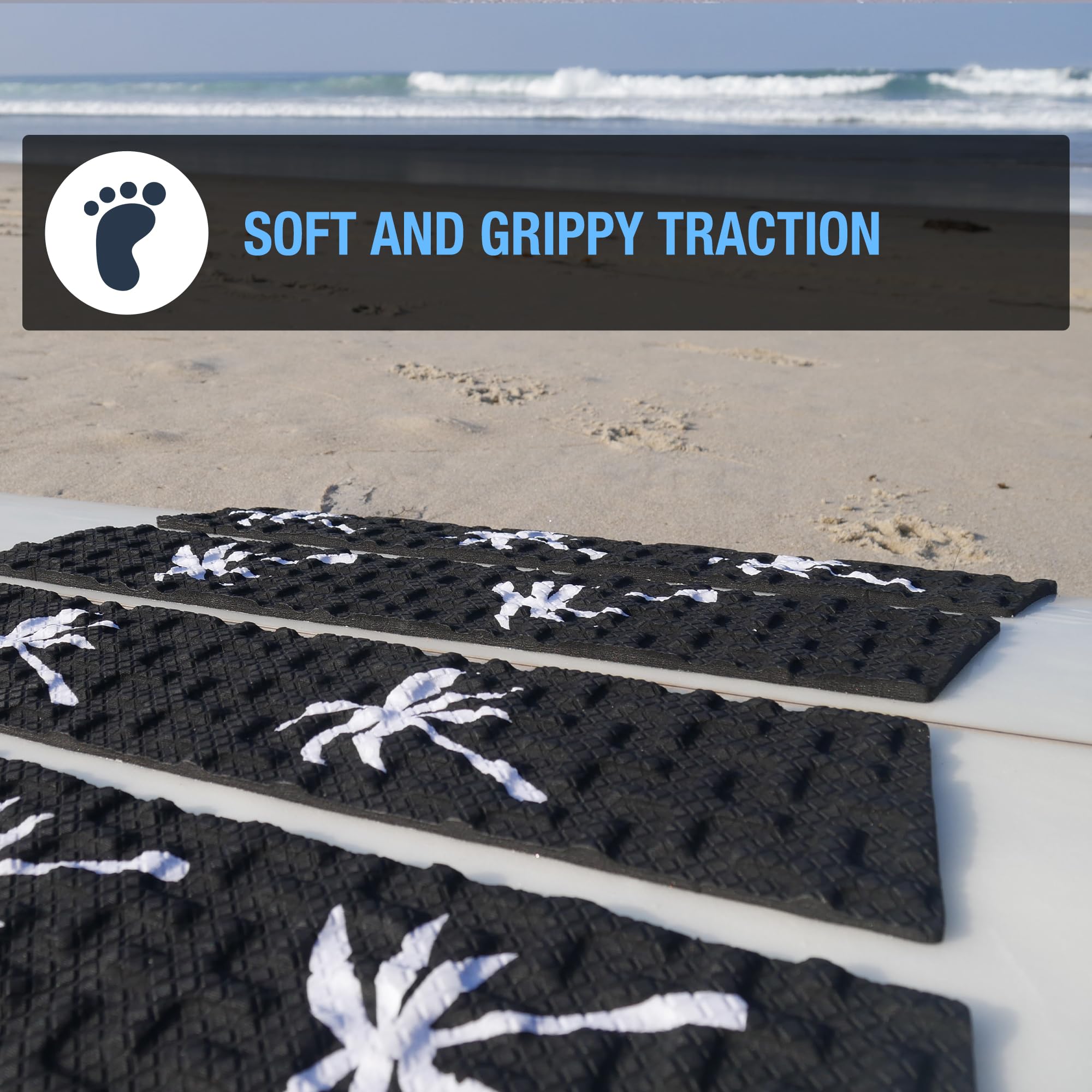 Ho Stevie! Tapis de Traction Avant pour Planches de Surf et skimboards, Noir