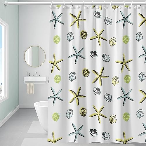 Miniatura 21 de Forro de cortina de ducha de plástico, forro de ducha de EVA 6G de alta calidad, cortinas de ducha para baño con 3 pesos magnéticos y ojales a Gotas