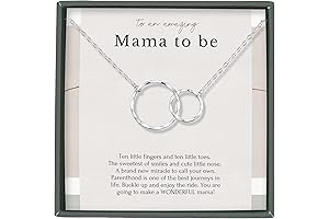 HOPE LOVE SHINE Mom To Be Gift Necklace - "First Time Mom"...