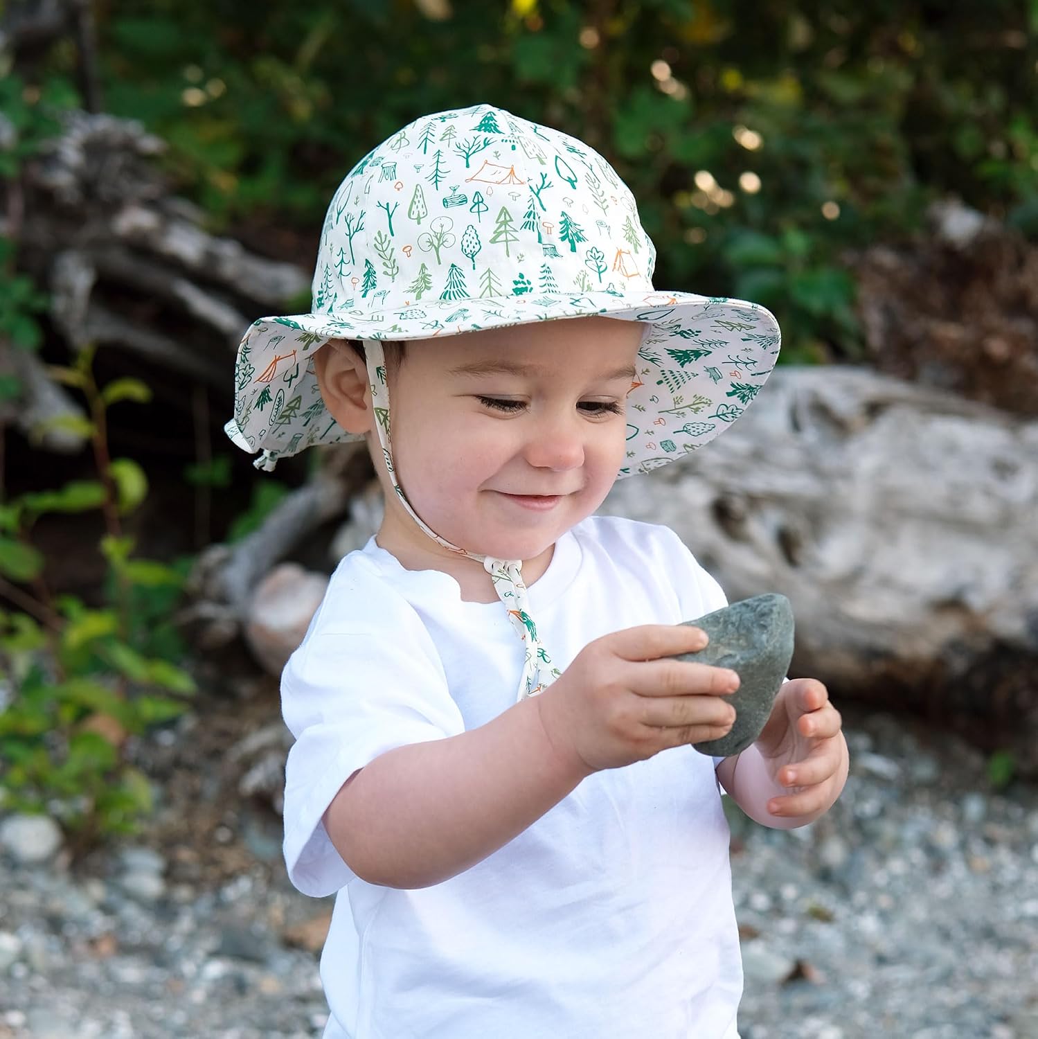 JAN & JUL Breathable Cotton Sun Hat with 50+ UPF Protection for Toddler Boys image 2