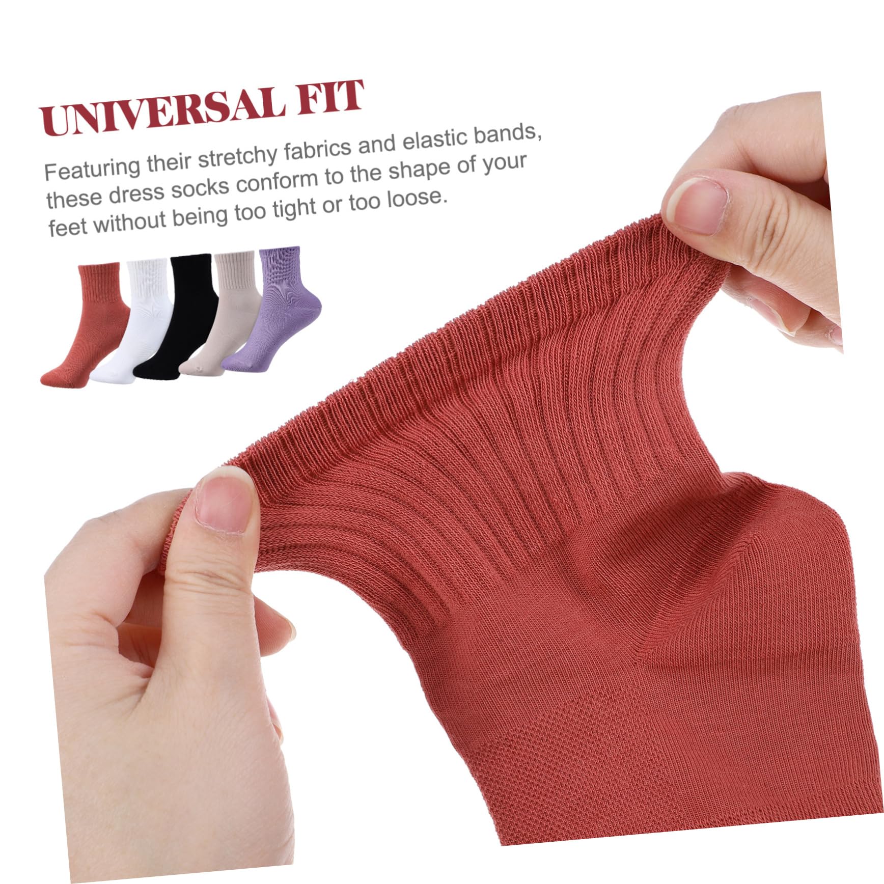 SHERCHPRY Chaussettes en Coton -mollet Femme 10 Paires Chaussettes Sport Respirantes Anti-transpiration pour Running et Fitness