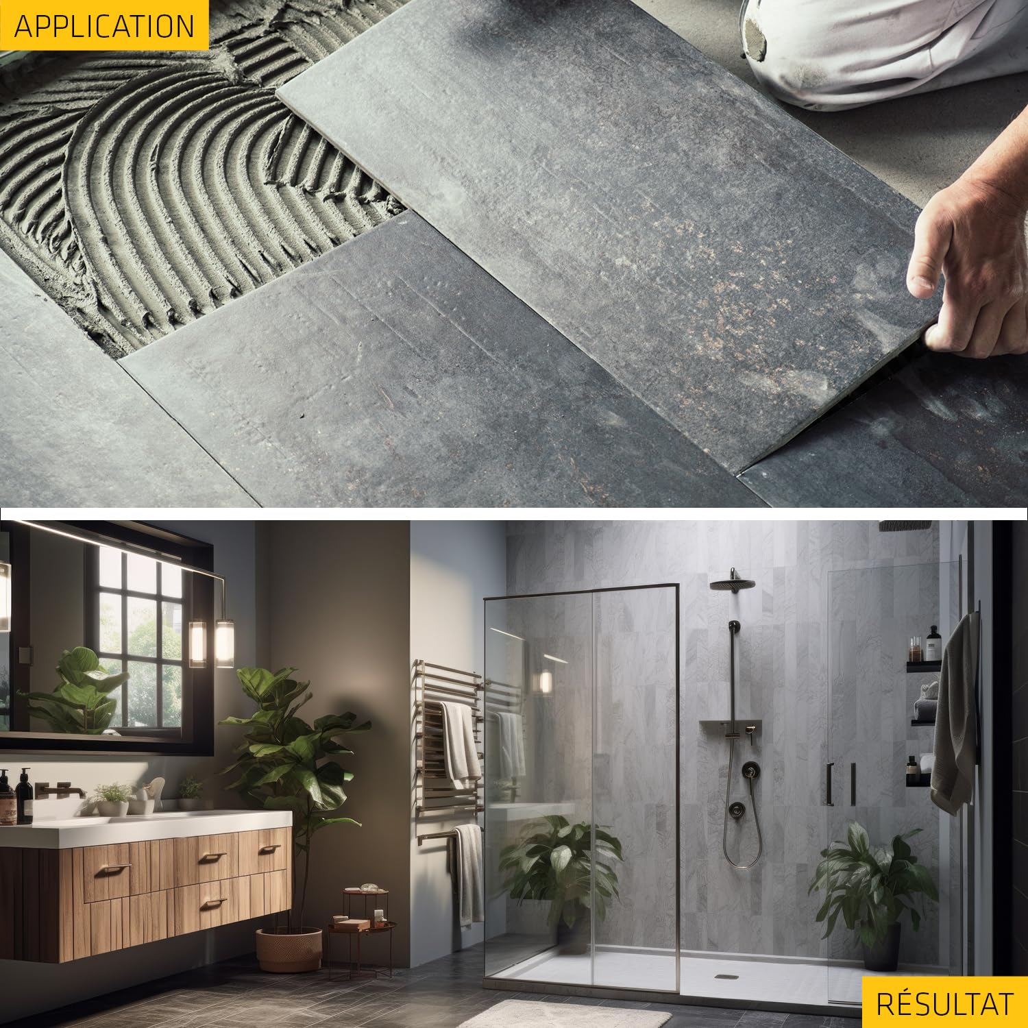 SIKA - Colle à carrelage - SikaCeram 200 FLEX - Blanc - 25kg | Tous types de carreaux (3600cm² max) - Murs et Sols - Intérieur et Extérieur - Sans poussières