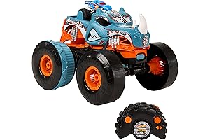 1:12 Scale Monster Trucks RC Toy with Transforming Race Ace and Connectable Race Track
