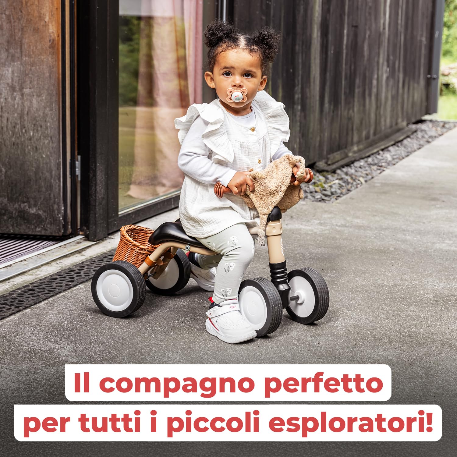 PUKY WUTSCH Multicolore | Bicicletta equilibrio da 1,5 anni | Giocattolo senza pedali | Monopattino per interni e esterni | Veicolo sicuro con asse oscillante | Seduta ergonomica | Ruote silenziose