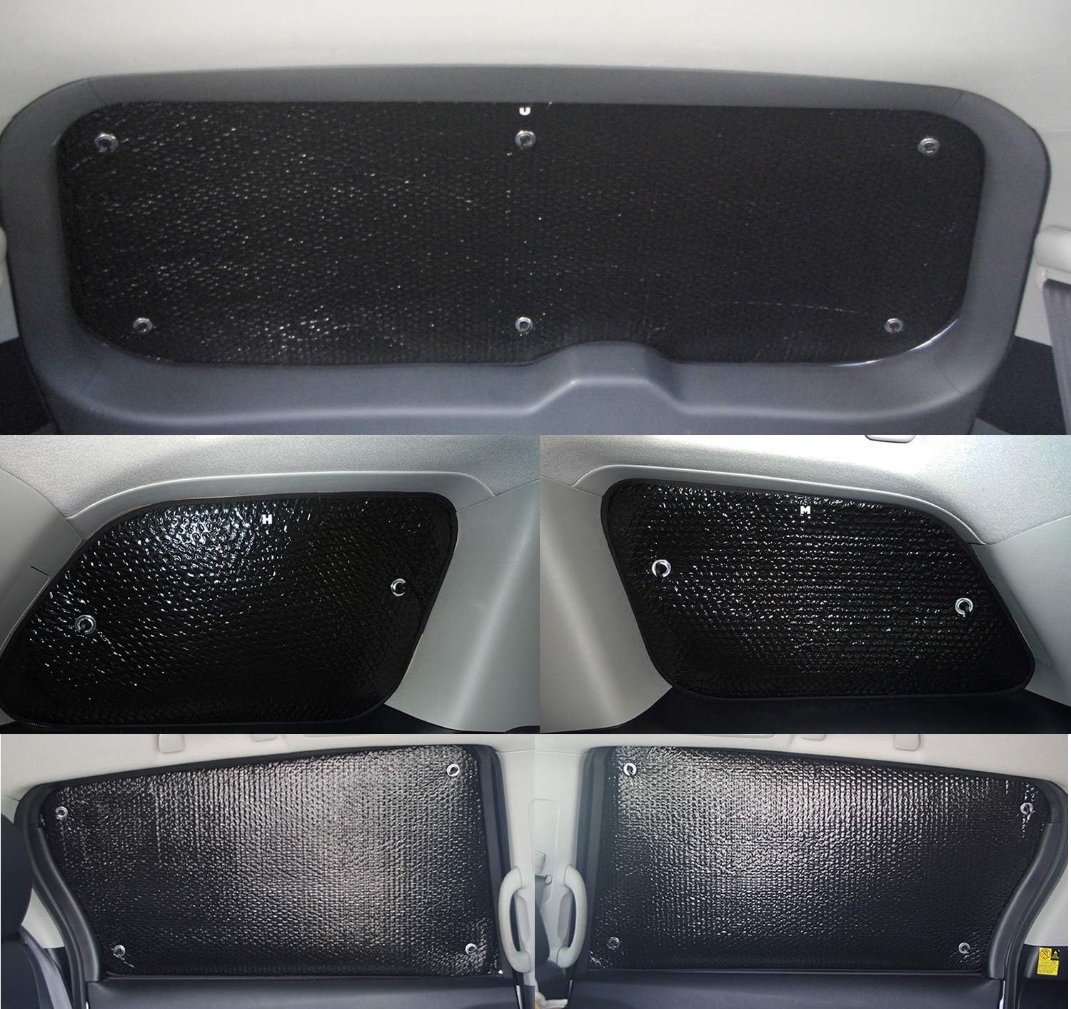 車種別サンシェード トヨタ エスティマ 50系 対応 リアとリアサイド計5面1セット