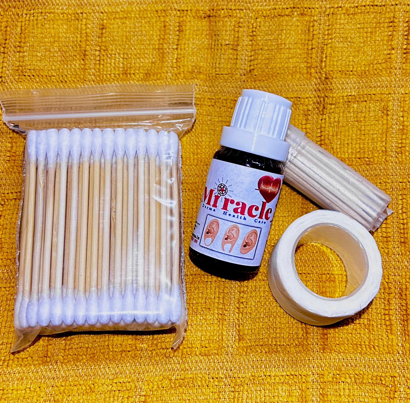 Miracle Derma Care Ear Repair Lotion for Torn Ear Big Ear Hole full kit for 150 ears Guaranteed Result, 1 Bottles-image-31