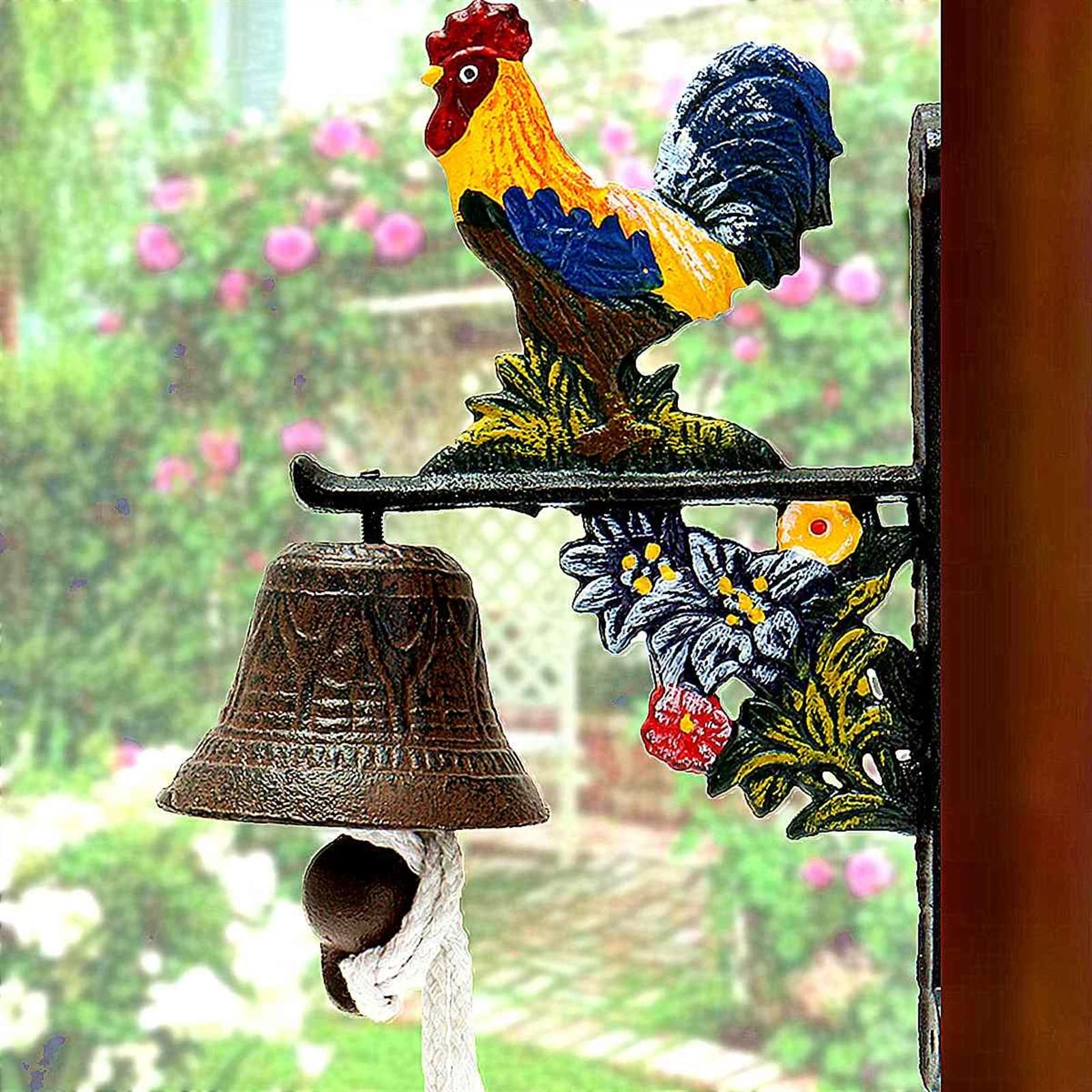 doorbell, Wall Hanging Doorbell Door Bell Vintage Retro Style Metal Cast Iron Rooster Mounted