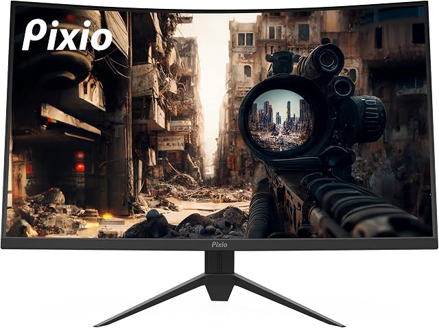 Pixio PXC327 Advanced 32 inch 1500R Curve Fast VA Panel 1ms GTG Response Time 165Hz Refresh Rate WQHD 2560 x 1440 Resolution DCI-P3 95% HDR Adaptive Sync Curved Gaming Monitor