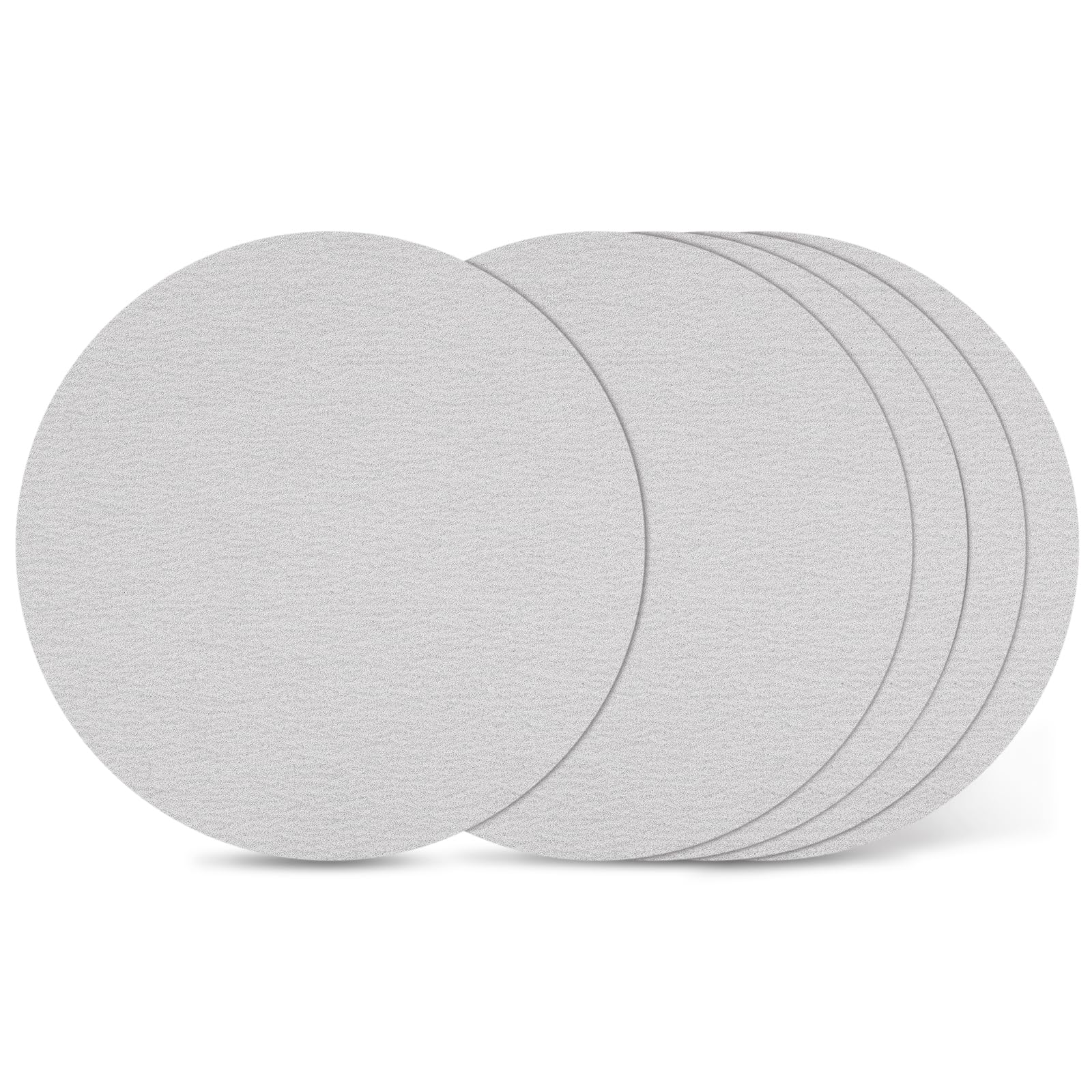 Kozelo 50 Pcs Sanding Discs 279 mm 400 Grit Hook and Loop Random Orbital Sandpapers Suitable for Drywall Sander Wood Metal Furniture, White — image 1
