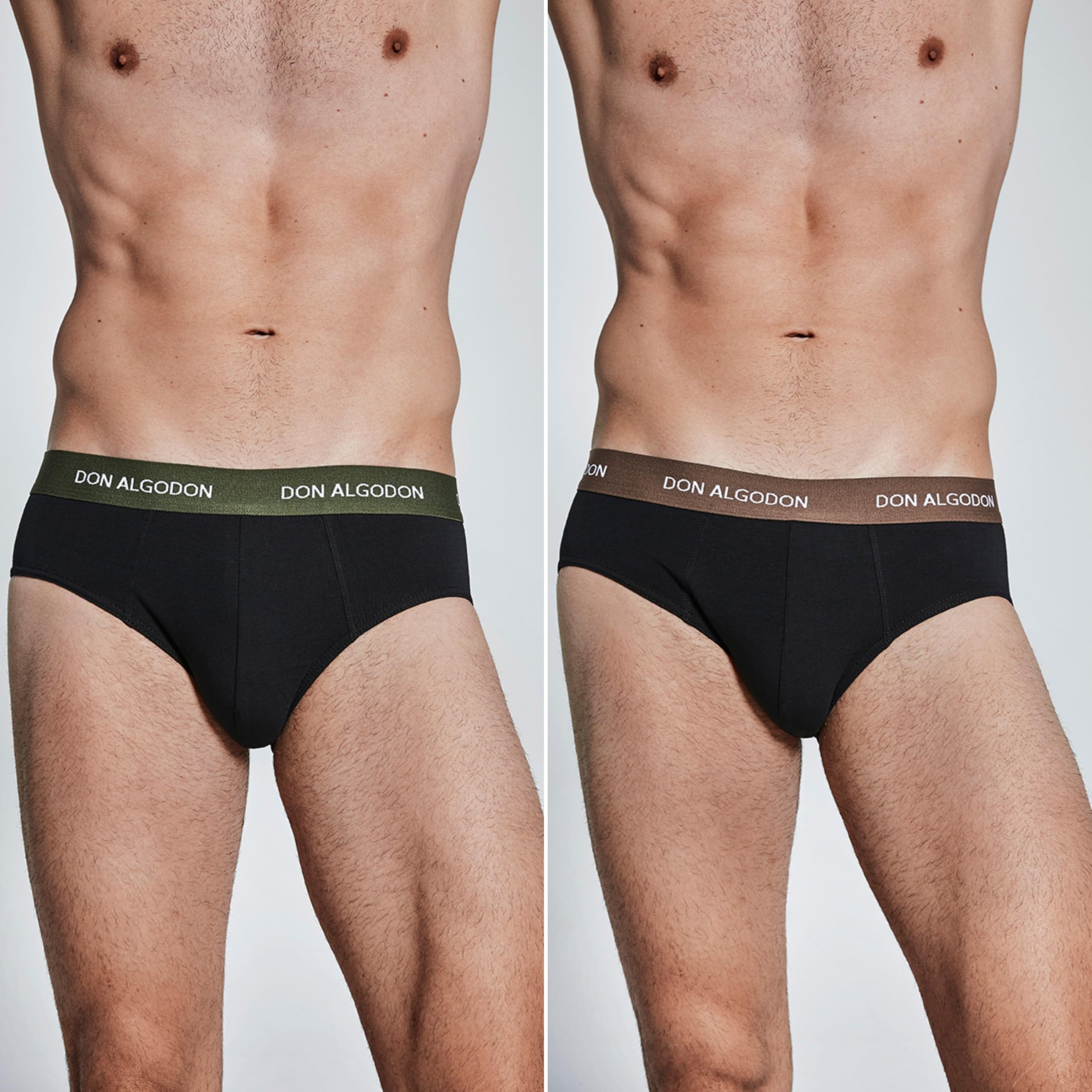 DON ALGODON Pack 6 Slips Hombre Algodón Premium - Calzoncillos Clásicos Suaves y Transpirables - Ropa Interior Ajuste Ergonómico Cómodo
