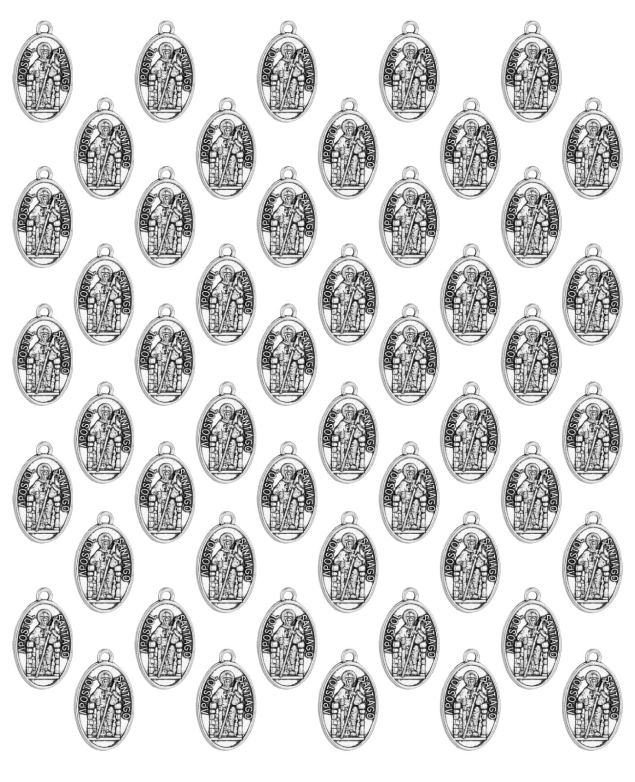 St. Christopher/St. Joseph/St. Michael Archangel/St. Benedict/Our Lady Grace Miraculous Medal Pendant for Rosary Necklace DIY Making Supplies Parts