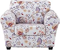 Vista 86 de CRFATOP Fundas para sillas suaves de 2 piezas para perros, fundas elásticas para sillón de 1 plaza, fundas de muebles de sofá lavables con 1 funda