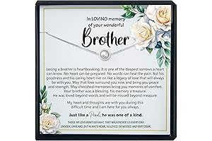 Memorial Gifts for Loss of Brother: Sterling Silver Necklace to Honor Siblings