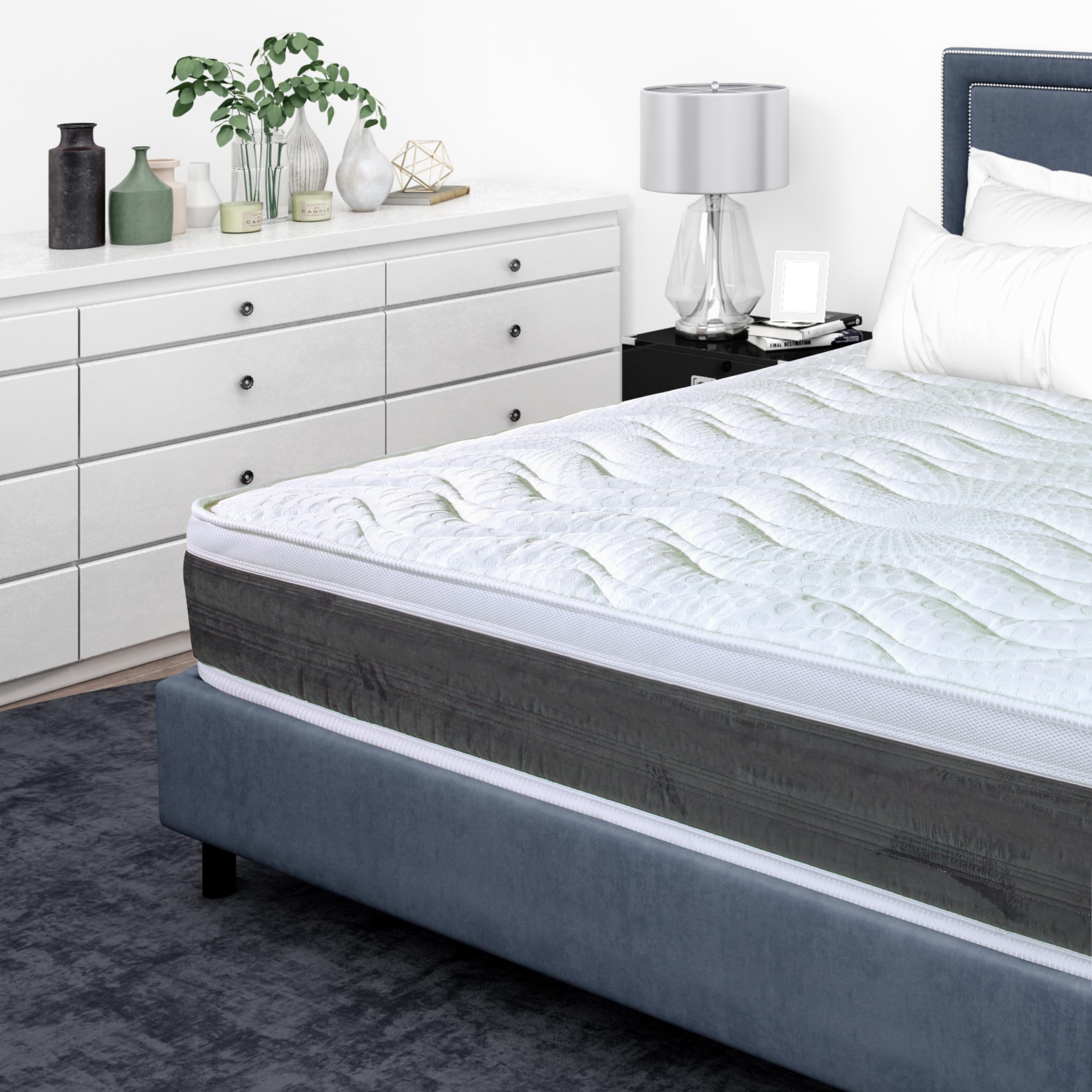 vimavì Materasso Matrimoniale Molle Insacchettate e Memory Foam BluGel 160x190 - H26/27 cm - Disp. Medico - Sfoderabile e Anallergico - Coppia Cuscini Omaggio - Termoregolante - Made in Italy - SIRIUS