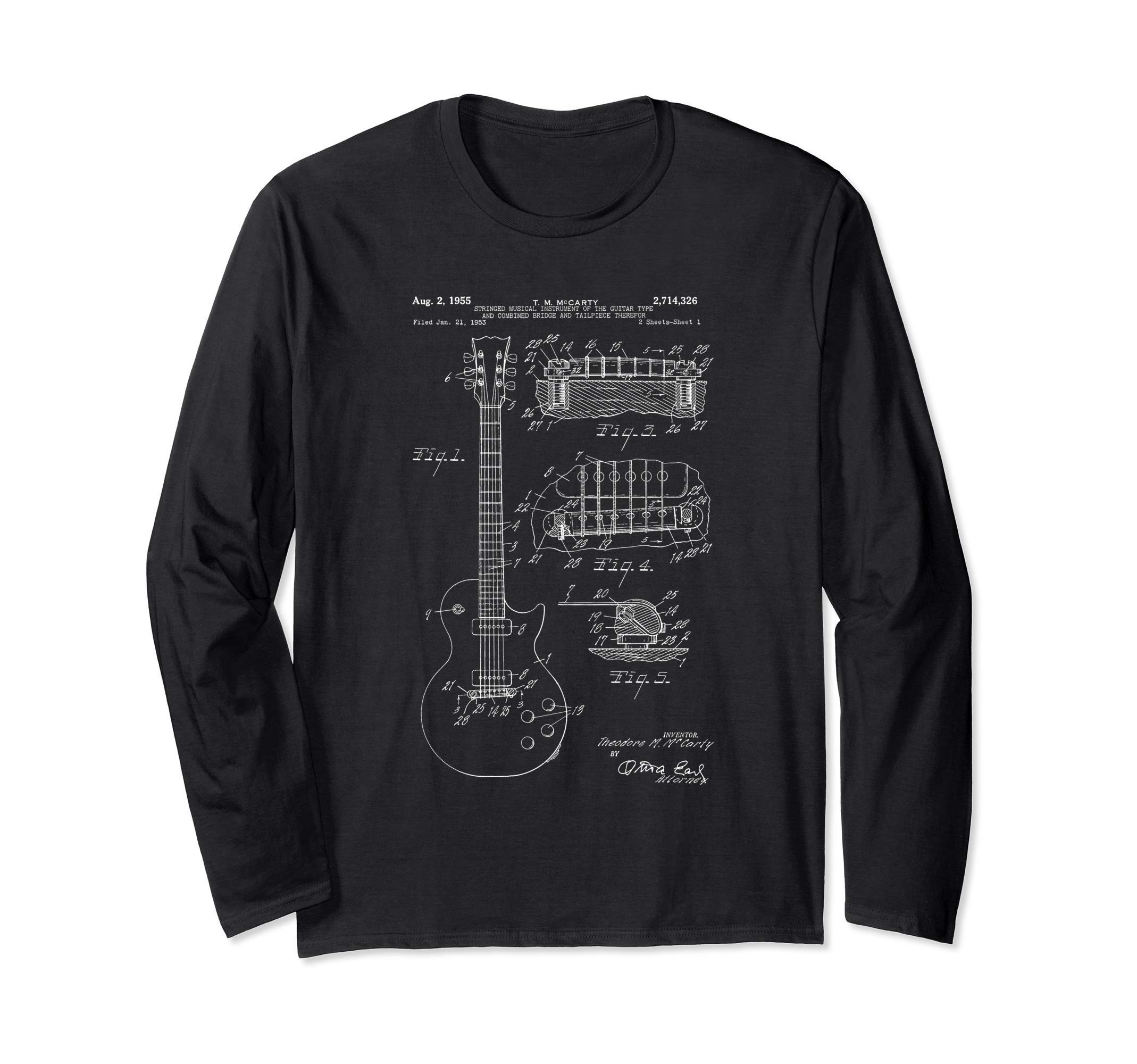 Union Jack chitarra acustica Britpop Mens chitarrista T Shirt