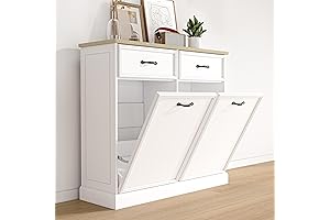 Double Tilt Out Laundry Hamper Cabinet