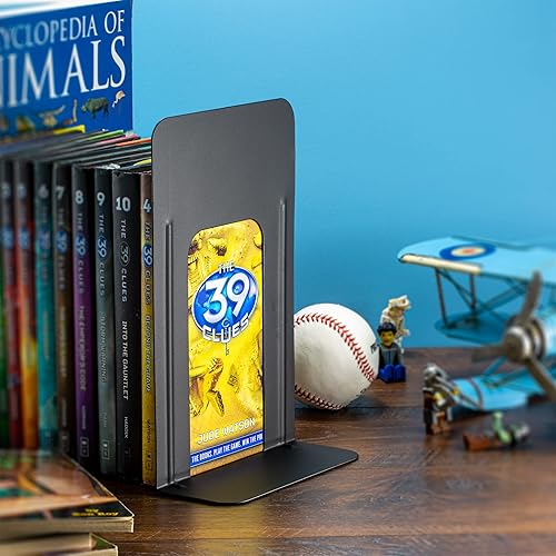 Miniatura 5 de Officemate Sujetalibros antideslizantes, 9 pulgadas, base antideslizante, revestimiento esmaltado a prueba de virutas (93051)