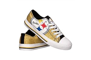 FOCO Fashion Low Top Canvas Sneakers Shoes Women's NFL Team Logo