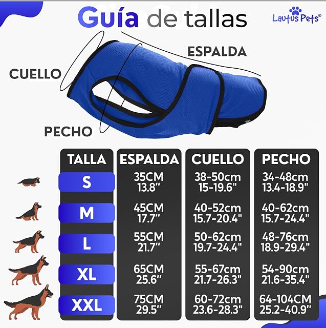 Foto 5 de 7 de Chaleco Refrigerante para Perros - Chaqueta Ligera con Cremallera y Cierre Ajustable