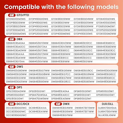 Miniatura 6 de puxyblue - Kit de rodamientos delanteros para secadora WE49X20697 WE3M26 2025 para secadora G-E de punto caliente, incluye cojinete superior WE3M26