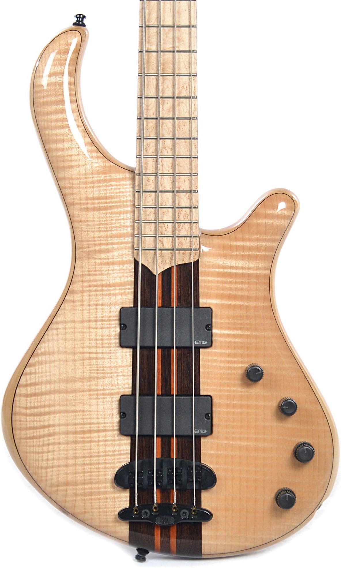 Mayones Patriot 4 Classic Wenge/Padouk Neck Flamed Maple Trans Natural Gloss