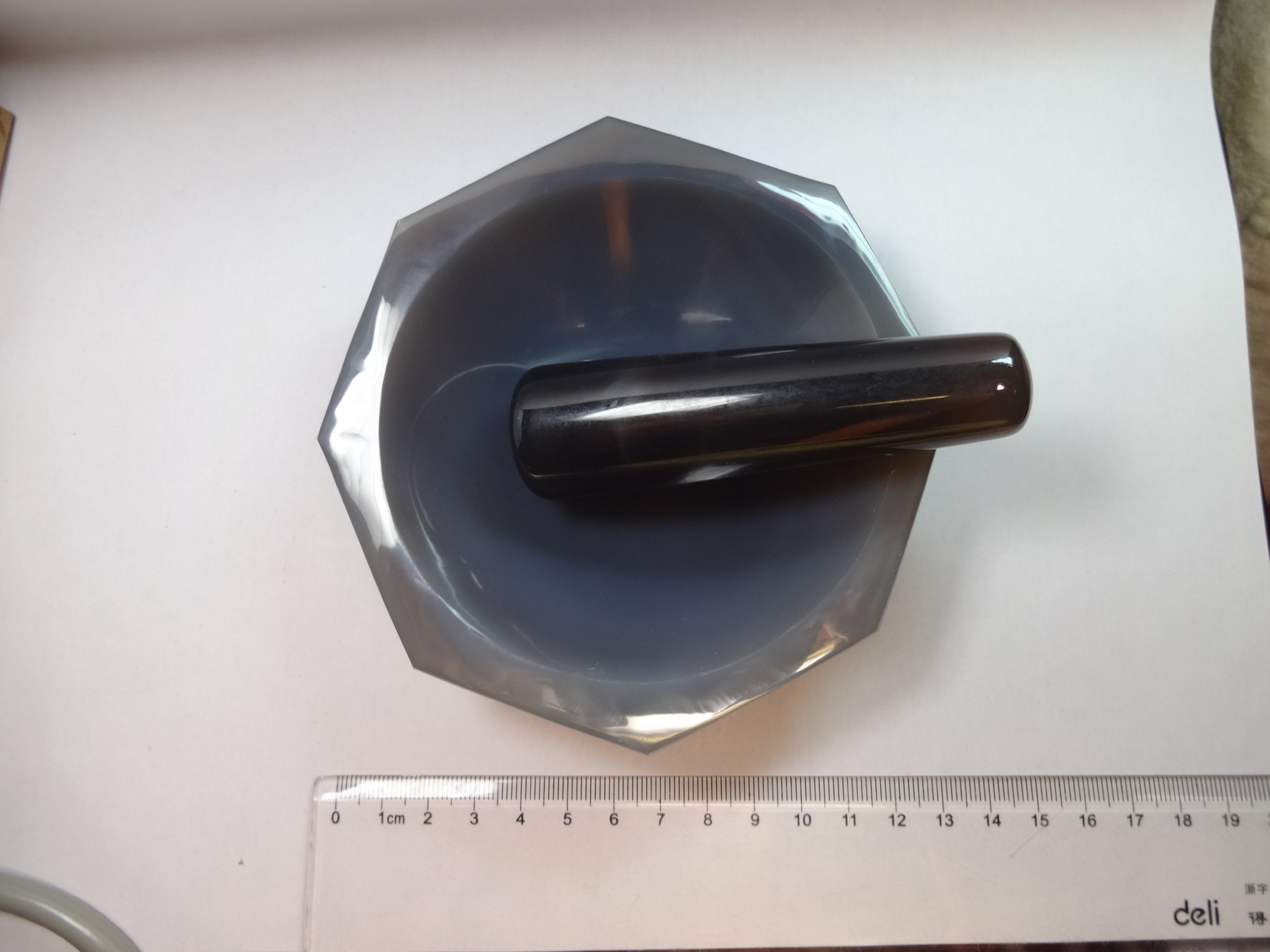 Agate Mortar and Pestle, 5