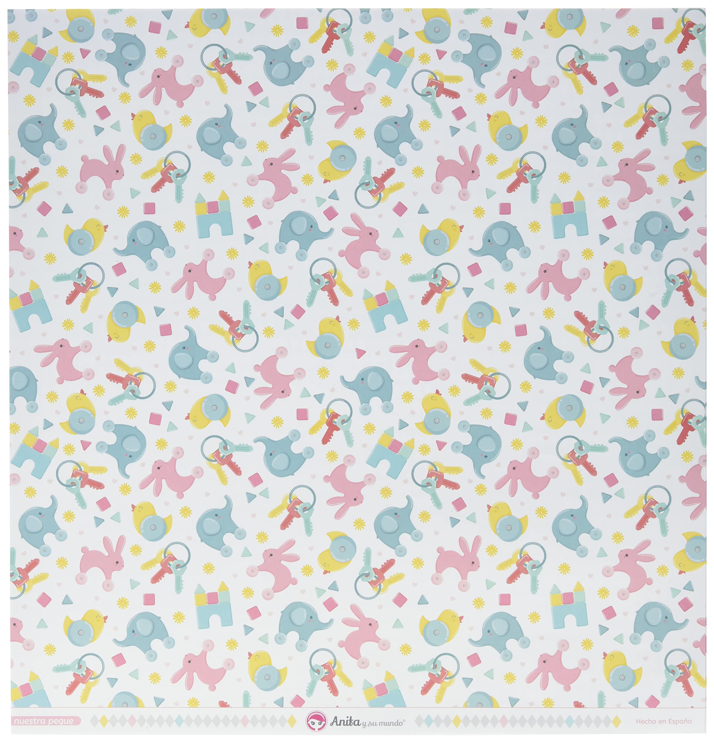Anita and Su Mundo Collection Our Small Scrapbooking Papers, Paper, Toys, 12" x 12"