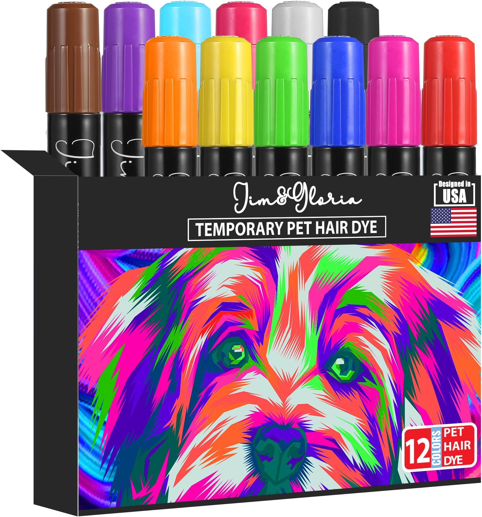 CRAZY LIBERTY Dog Hair dye, Permanent Hair Dye for Dogs and