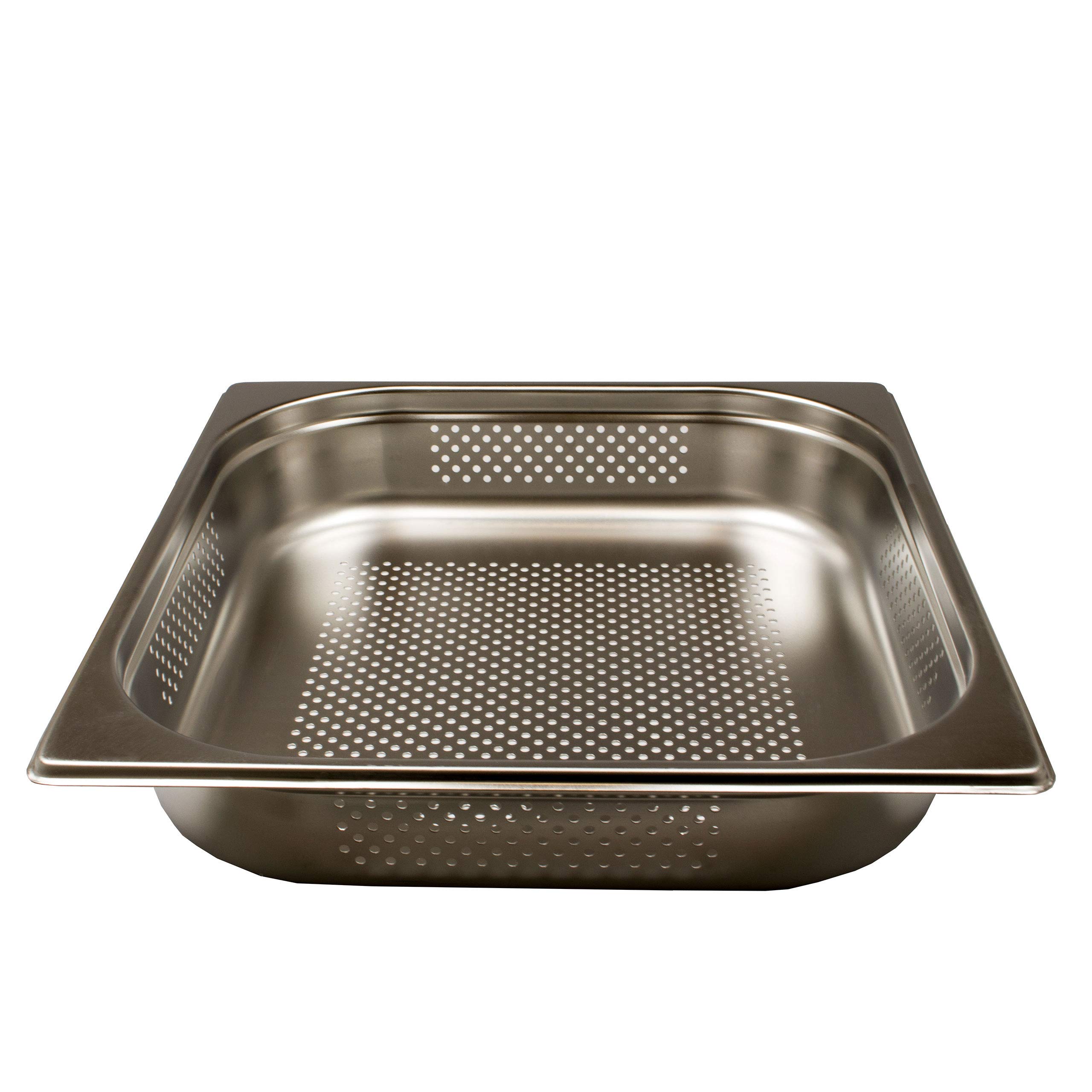 6 piezas Contenedores gastronorm GN 2/3 Contenedores GN acero inoxidable 4 litros profundidad 65mm perforados