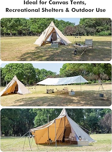 Miniatura 7 de Estufa de camping para tiendas calientes, LAMA Estufa de leña de acero inoxidable 304 con tubos de chimenea de pared de acero inoxidable para