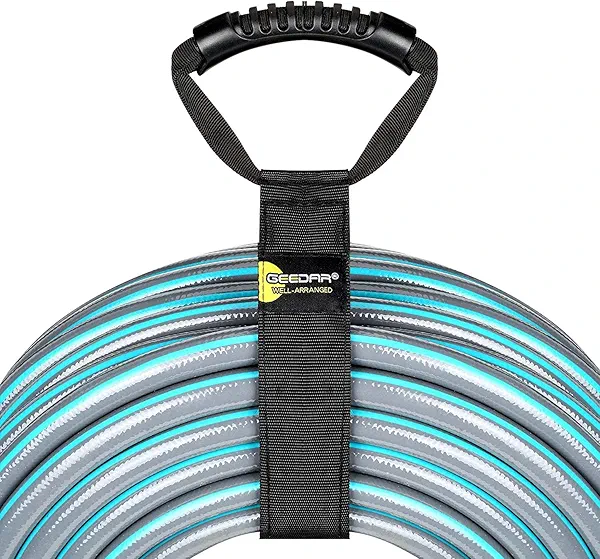 Water Hose Storage Straps (2 Pack) for 50-150 ft Garden & Pool Hose Storage