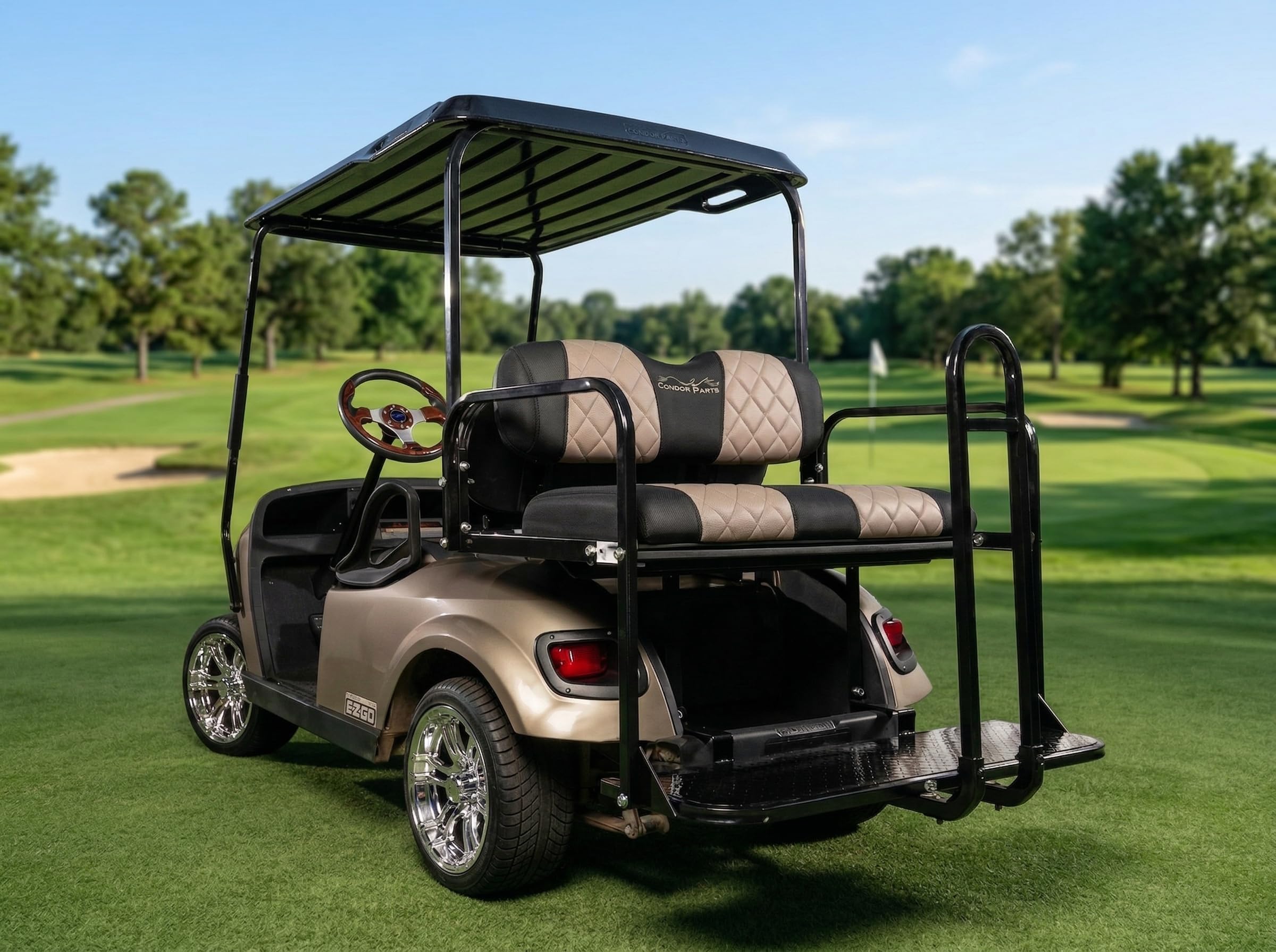 Amazon.com: Jaxpare Golf Cart Seat Covers for Rear/Back Seat Kits