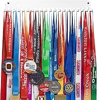 Vista 20 de Soporte para medallas – She Believed She Could She Did – Soporte personalizado para medallas para corredor de carreras deportivas, placa de metal