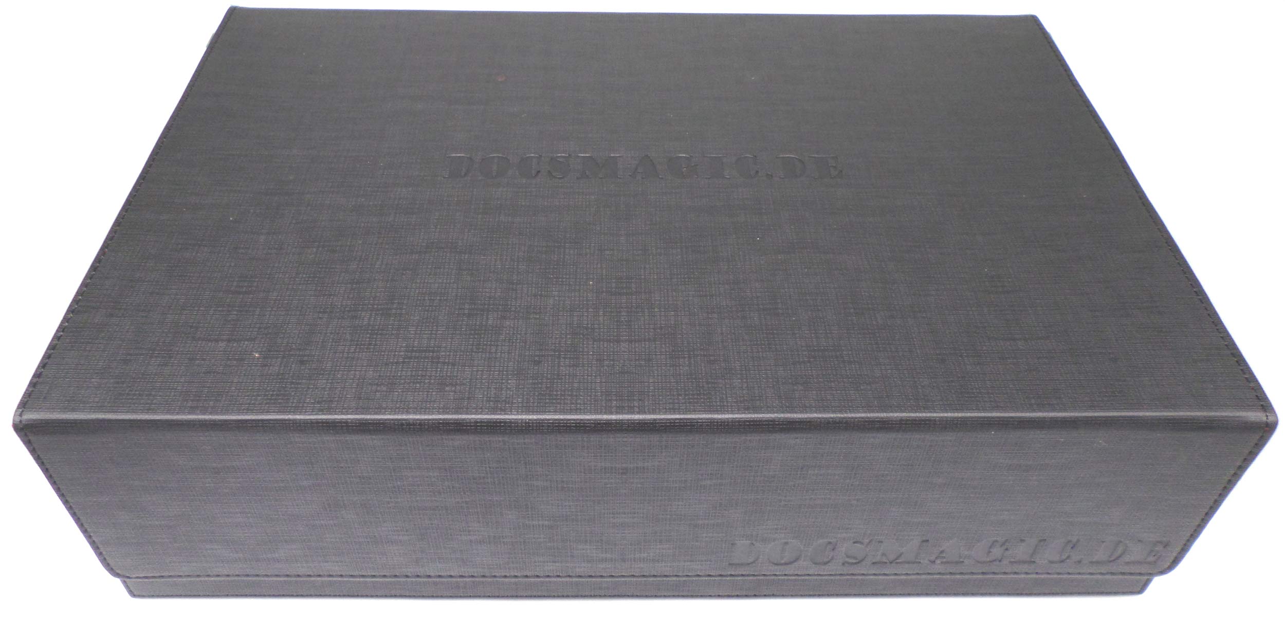 docsmagic.de Premium 3-Row Trading Card Storage Box Black/Red + Trays & Divider - MTG PKM YGO - Scatola di Immagazzinaggio Nero/Rosso
