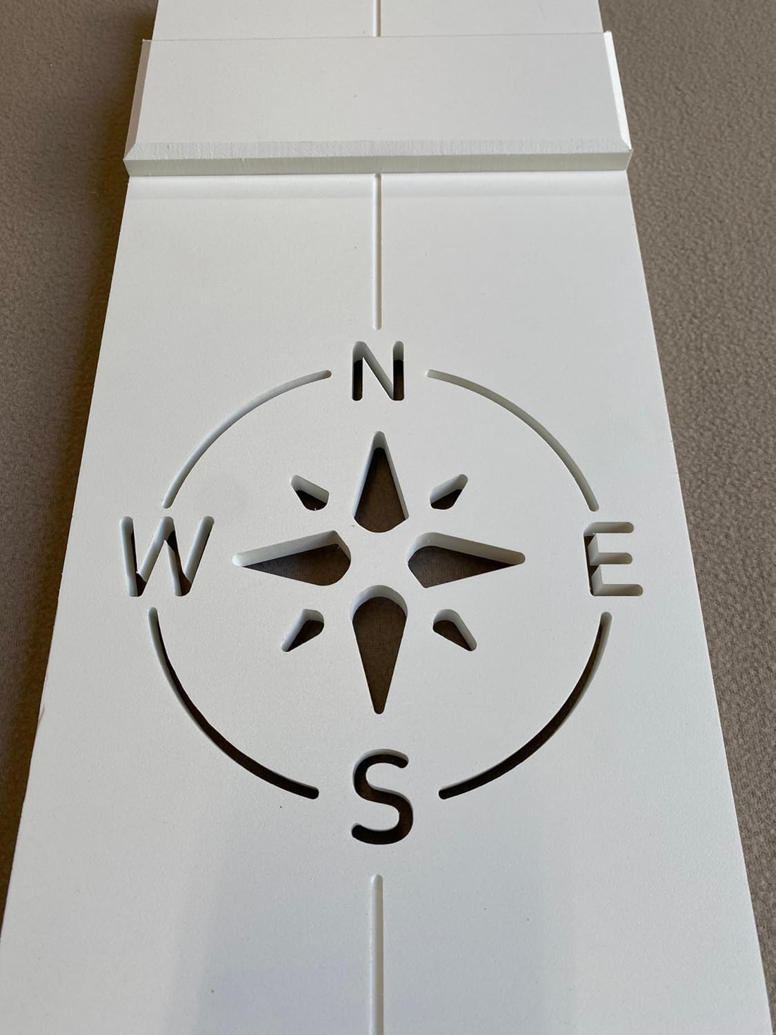 Nautical Shutter, Compass Shutter for your Beach House or Lake House-Sold Individually (Width: 14.5, Height: 48)
