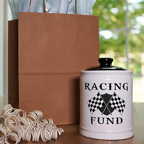 Miniatura 8 de Regalos para hombres, alcancía de fondo de carreras, tarro de cerámica de caramelo de carreras con tapa, regalos únicos para auto, regalos para