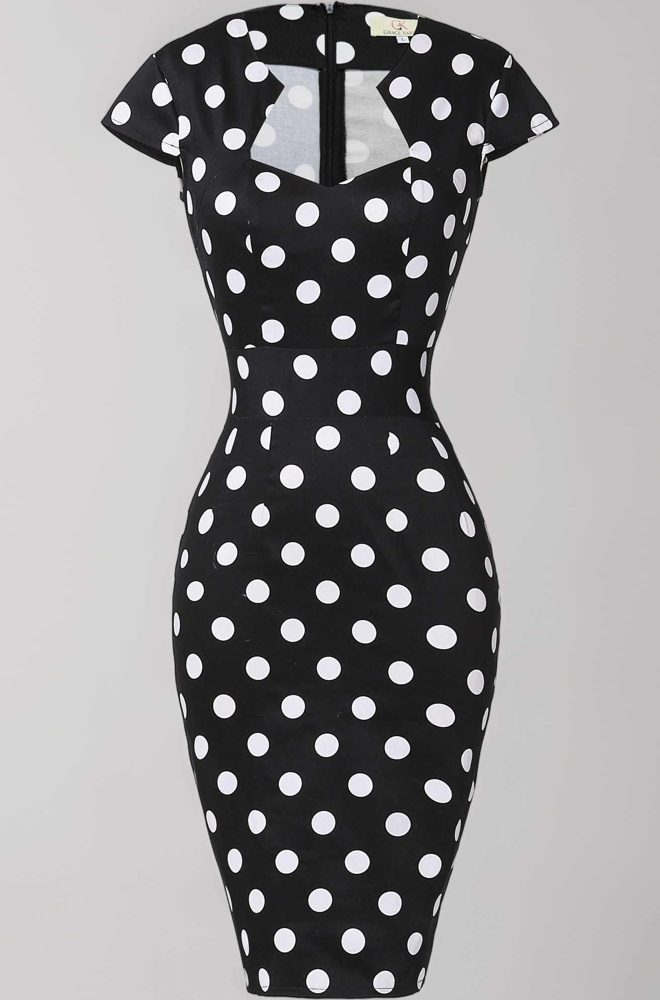 GRACE KARIN Women's 50s Vintage Pencil Dress Cap Sleeve Wiggle Dress CL7597