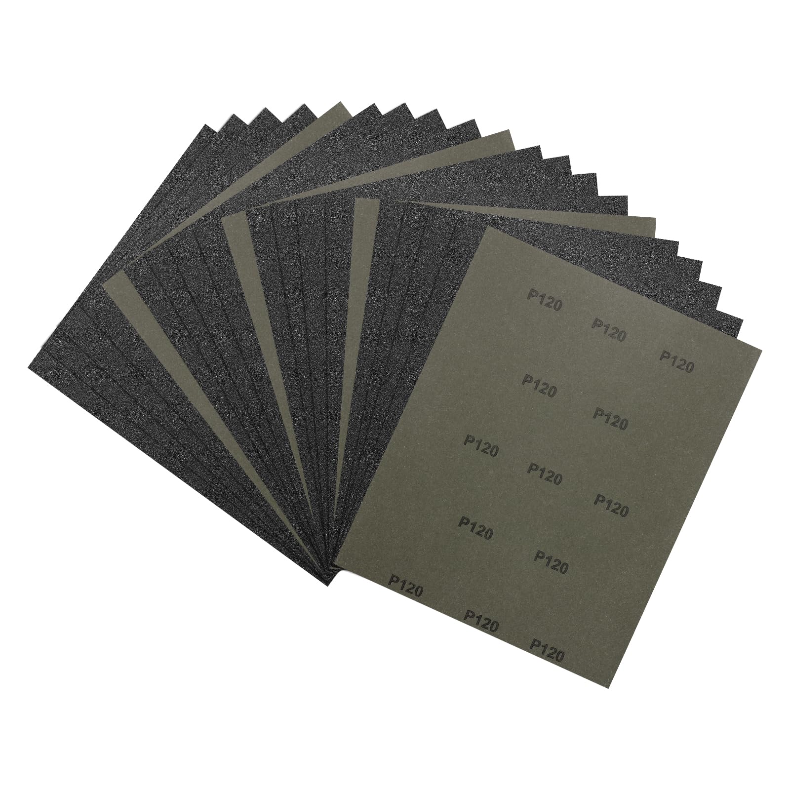 Kozelo 20pcs Sand Papers - [9 x 11 Inch x 120 Grits] Wet Dry Sandpaper Sheets for Metal Auto Wood Polishing and Scratches Removing, Silicon Carbide Abrasive