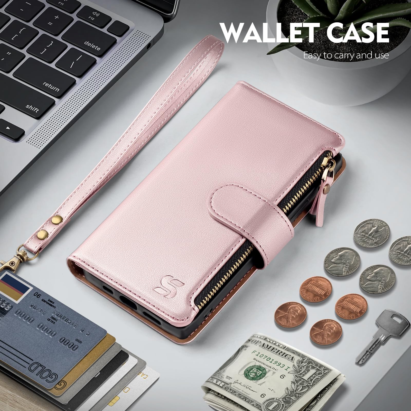 Samsung Galaxy S24 Ultra Wallet Case With RFID Blocking Credit Card Holder,Flip Book PU Leather Protective Cover Women Men For Samsung S24Ultra Phone Case Sky Blue | Best Buy Canada