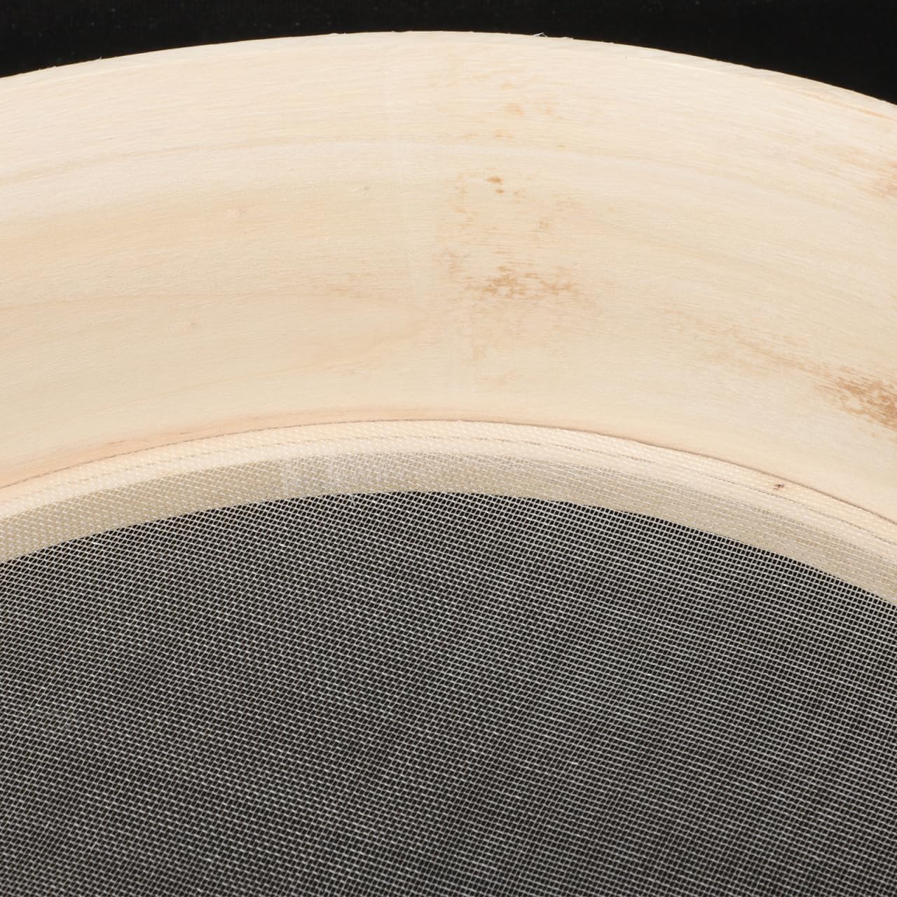 Tamiz de Madera de 25 cm para harina: tamiz Manual de Malla Fina para azúcar Glas y harina.