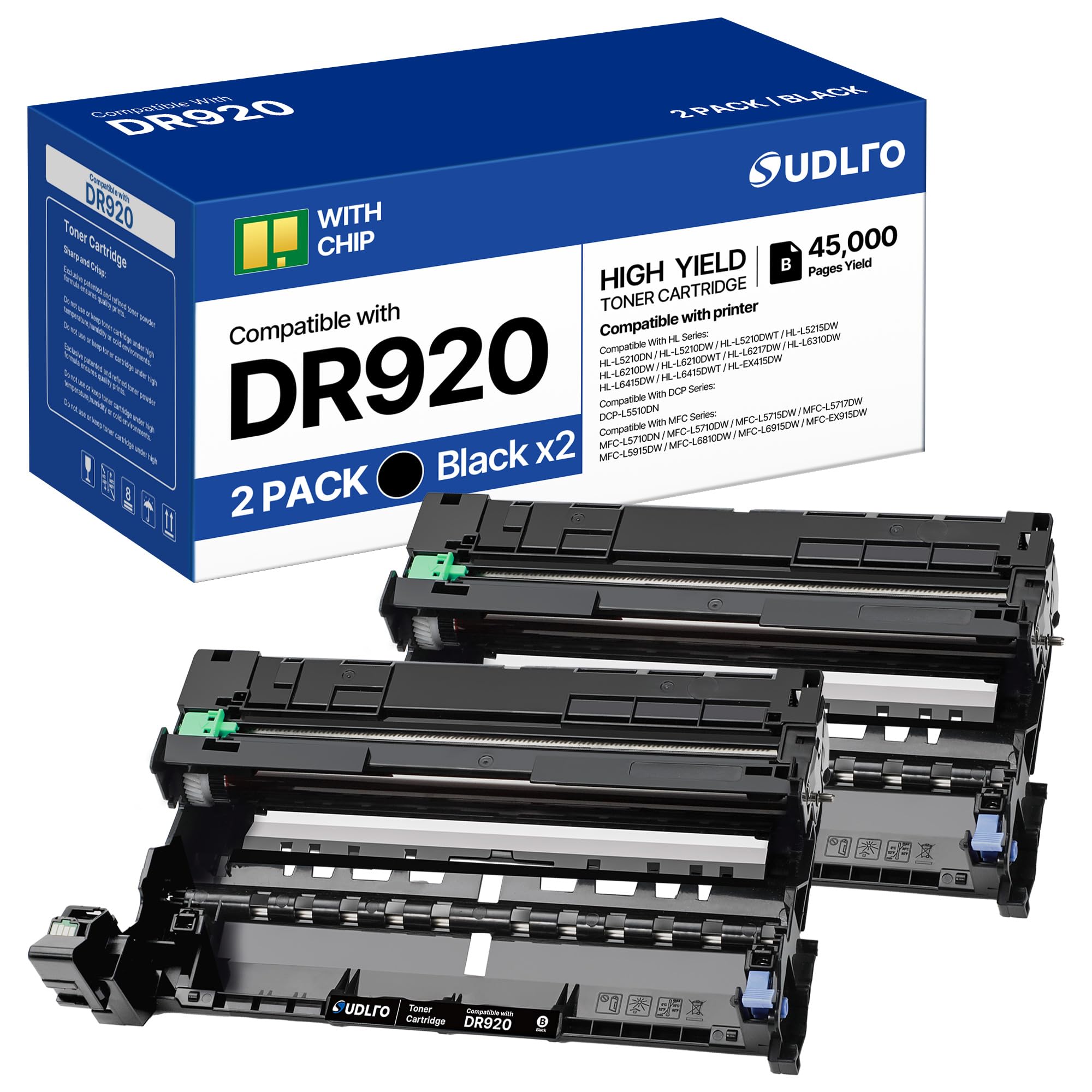 SUDLTO DR920 DR-920 Drum Unit Compatible Replacement for Brother DR 920 High Yield to use with HL-L6210DW HL-L6210DWT HL-L6310DW HL-L5210DW HL-L5210DWT HL-L5210DN Printer (Drum only)