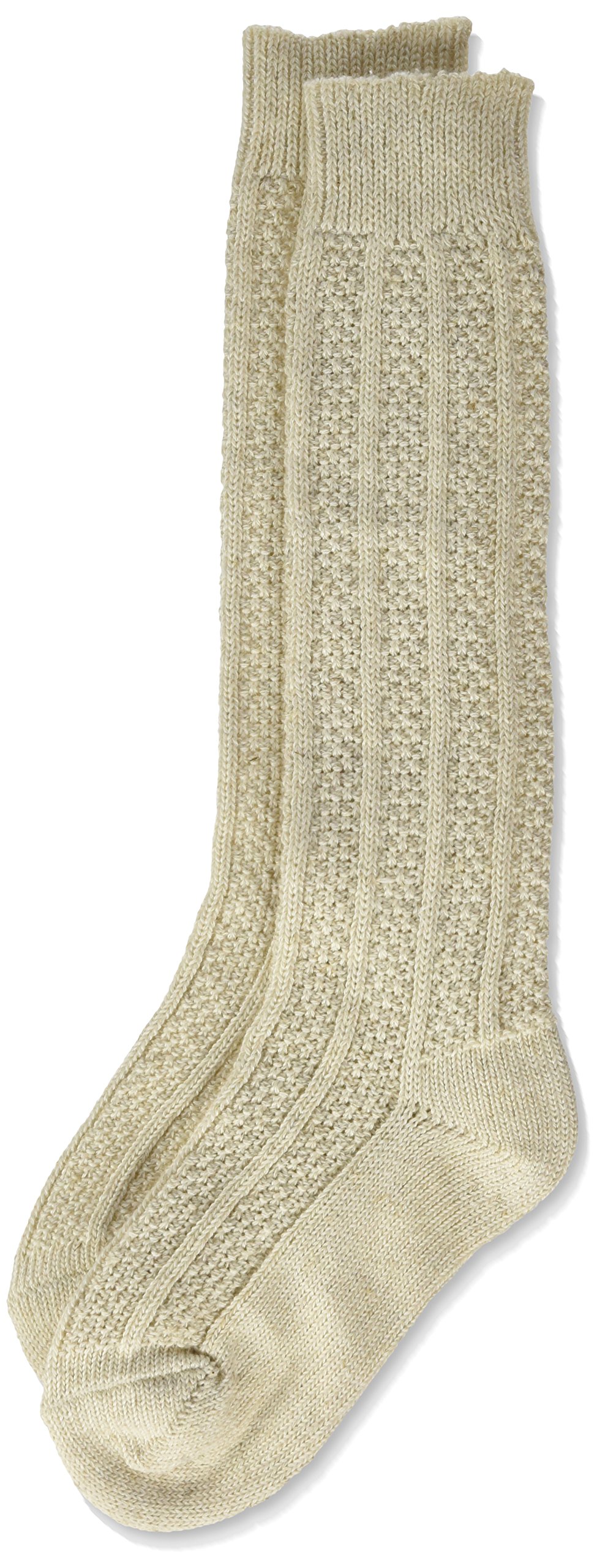 Lusana Calze al ginocchio per bambini, Beige (beige mélange 75)., 31 cm-34 cm